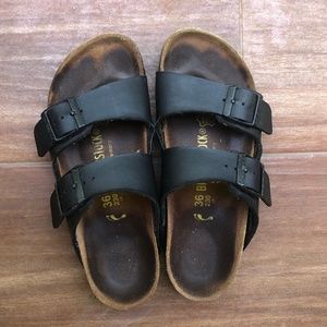 Black Arizona Birkenstocks